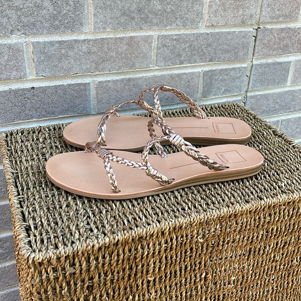 Dolce Vita Rose Gold Metallic Stella Flats